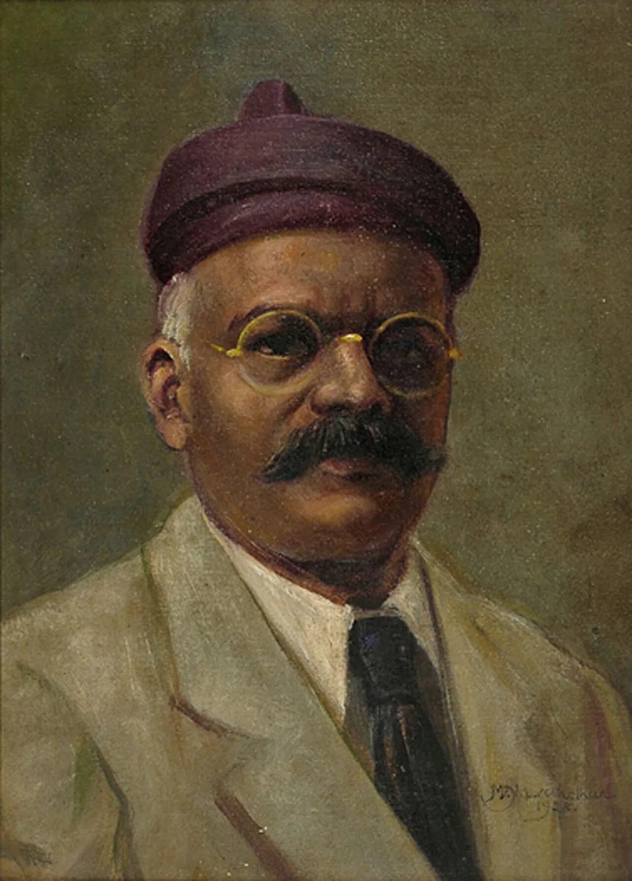 Porträt von M. V. Dhurandhar (1867–1944) – Gedenkseite