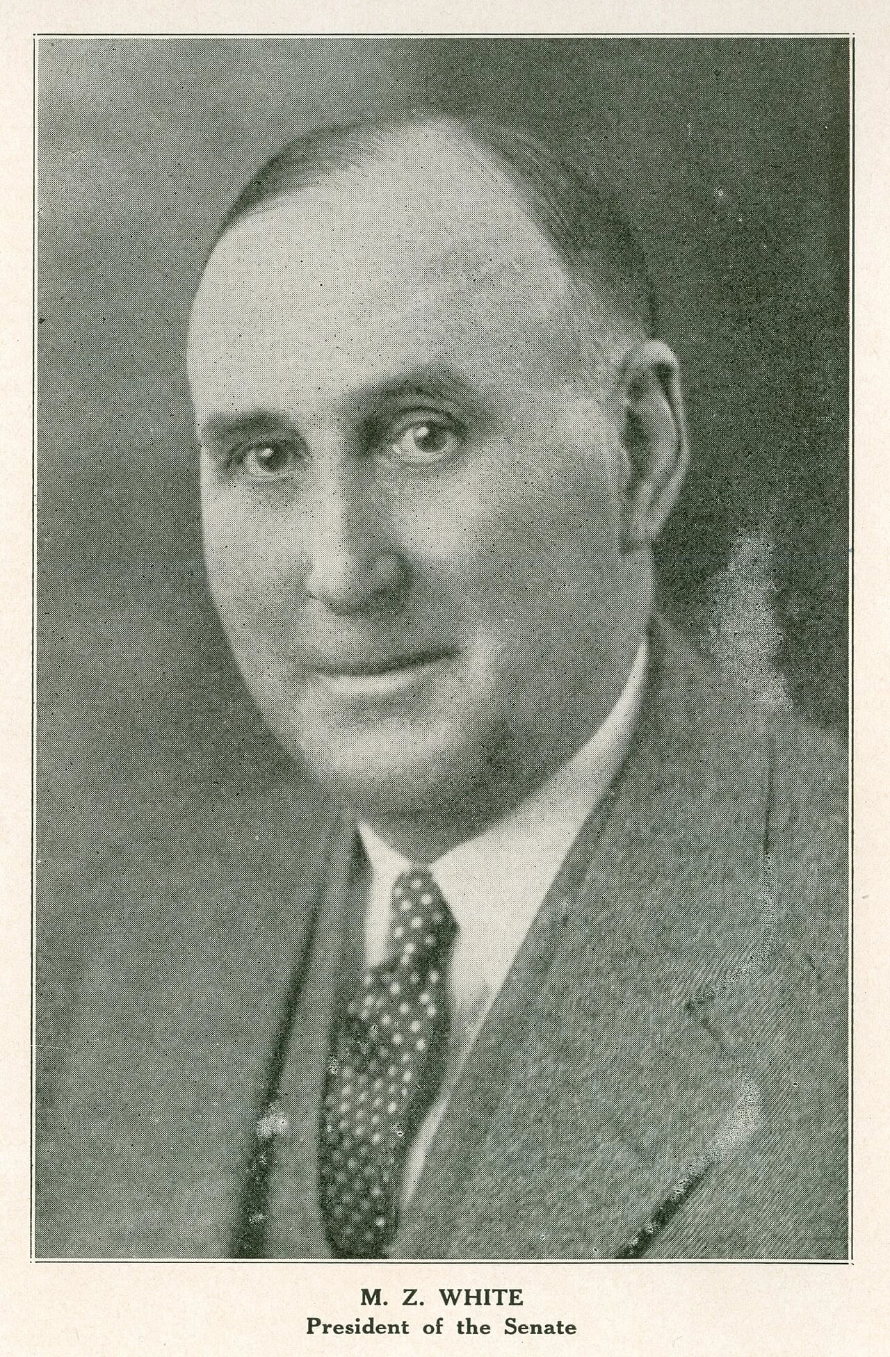 Porträt von M. Z. White (1872–1945) – Gedenkseite