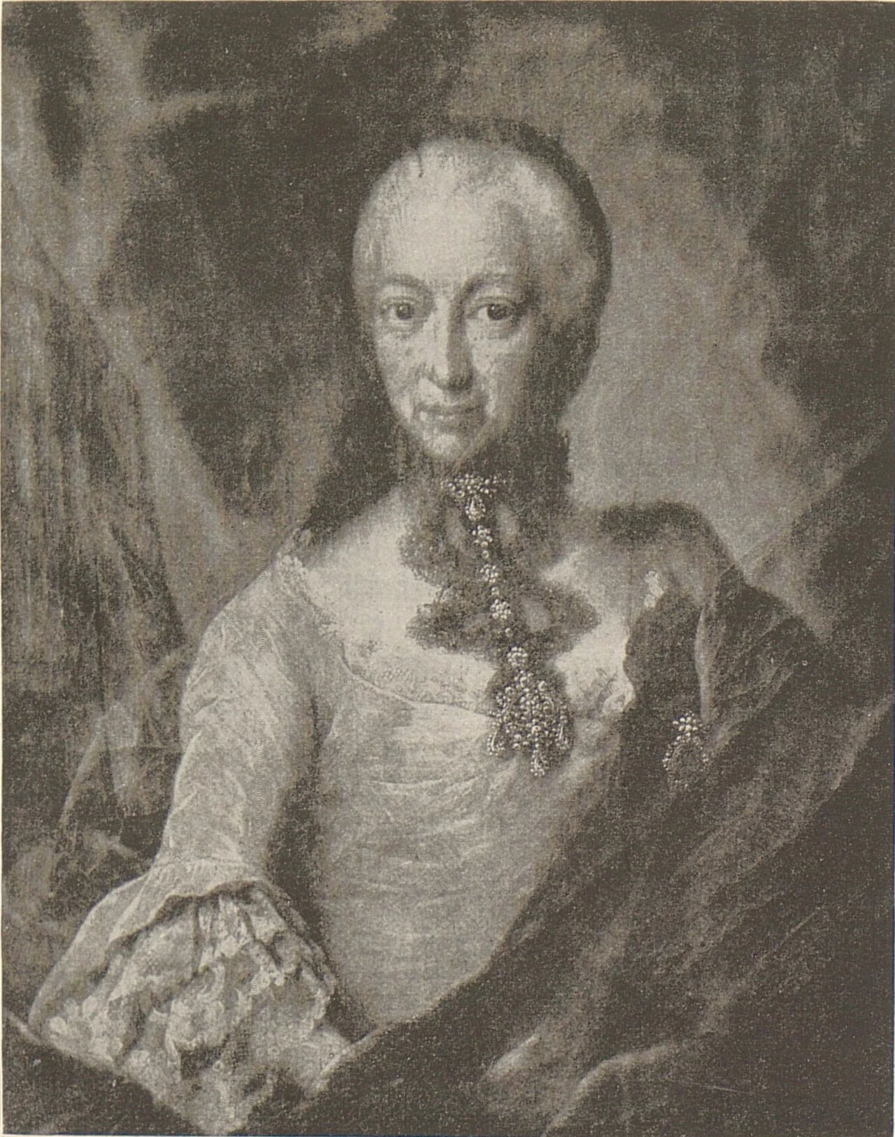 Porträt von Maria Magdalena von der Asseburg (1708–1776) – Gedenkseite