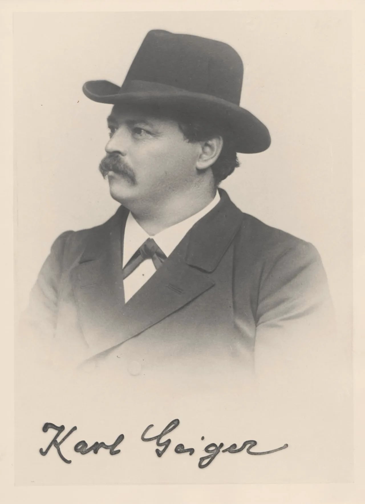 Portrait of Karl Geiger (1855–1924) – memorial page