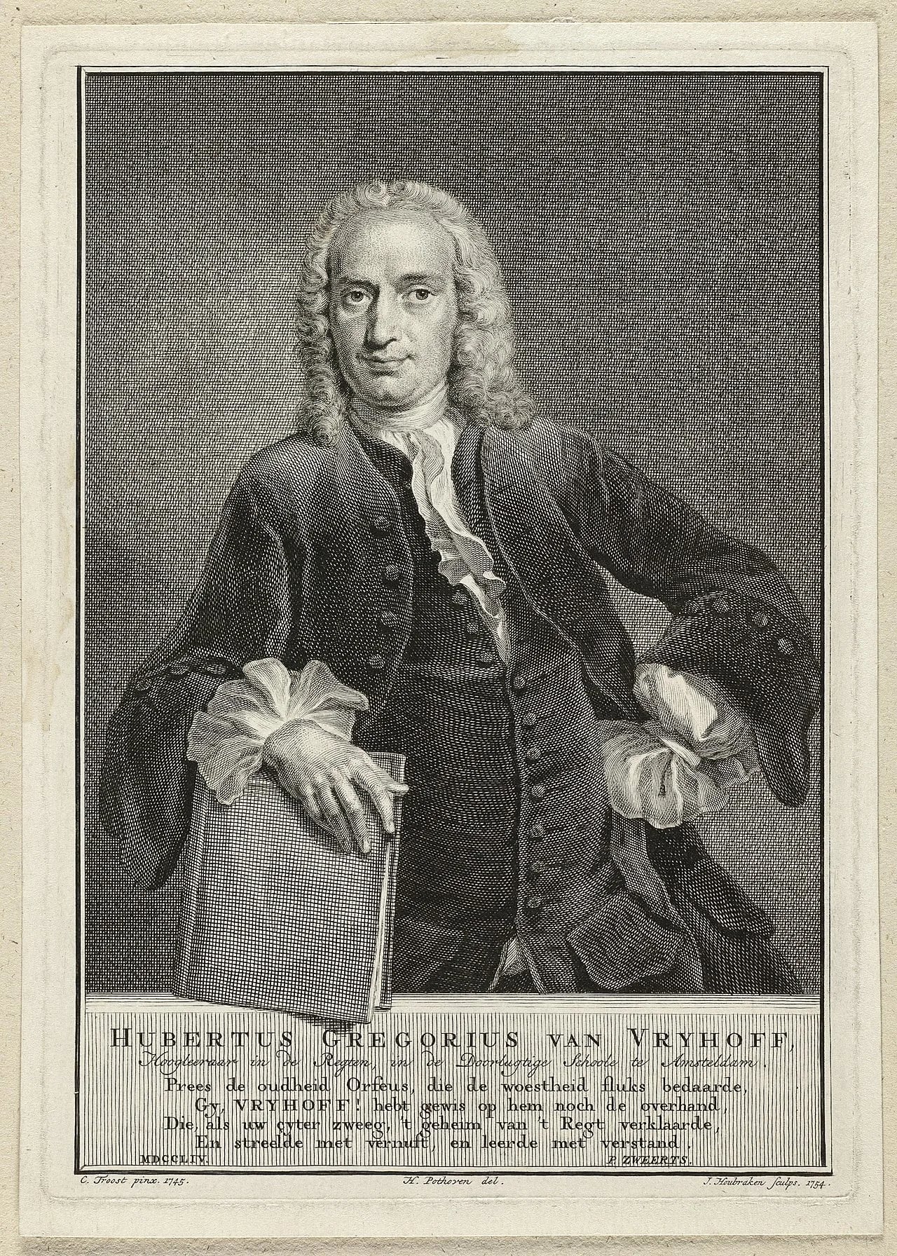 Portrait of Hubertus Gregorius van Vrijhoff (1704–1754) – memorial page