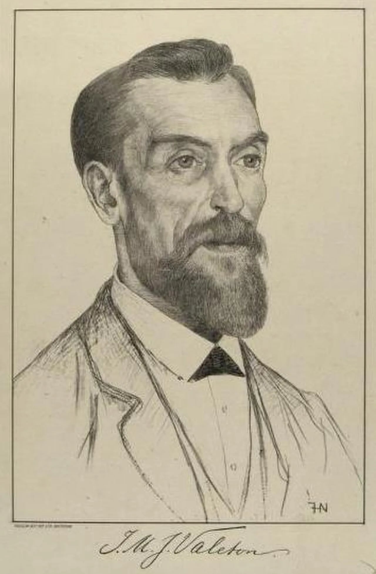 Portrait of Isaac Marinus Josué Valeton (1850–1911) – memorial page