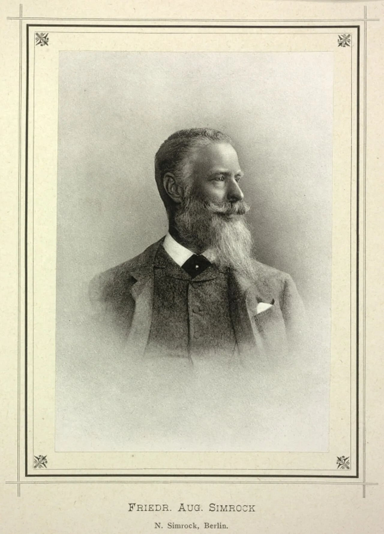 Portrait of Fritz Simrock (1837–1901) – memorial page