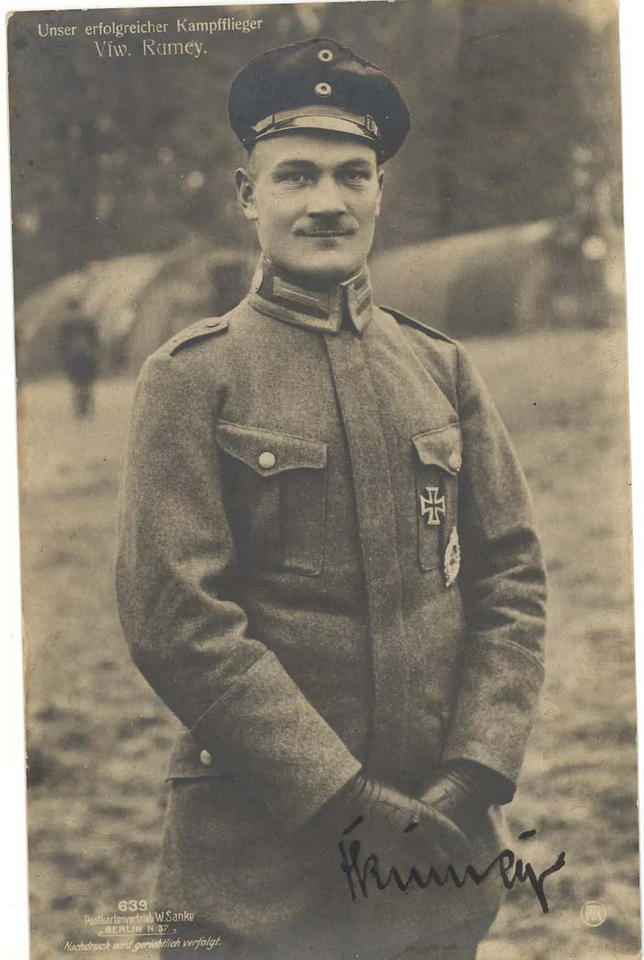 Porträt von Fritz Rumey (1891–1918) – Gedenkseite