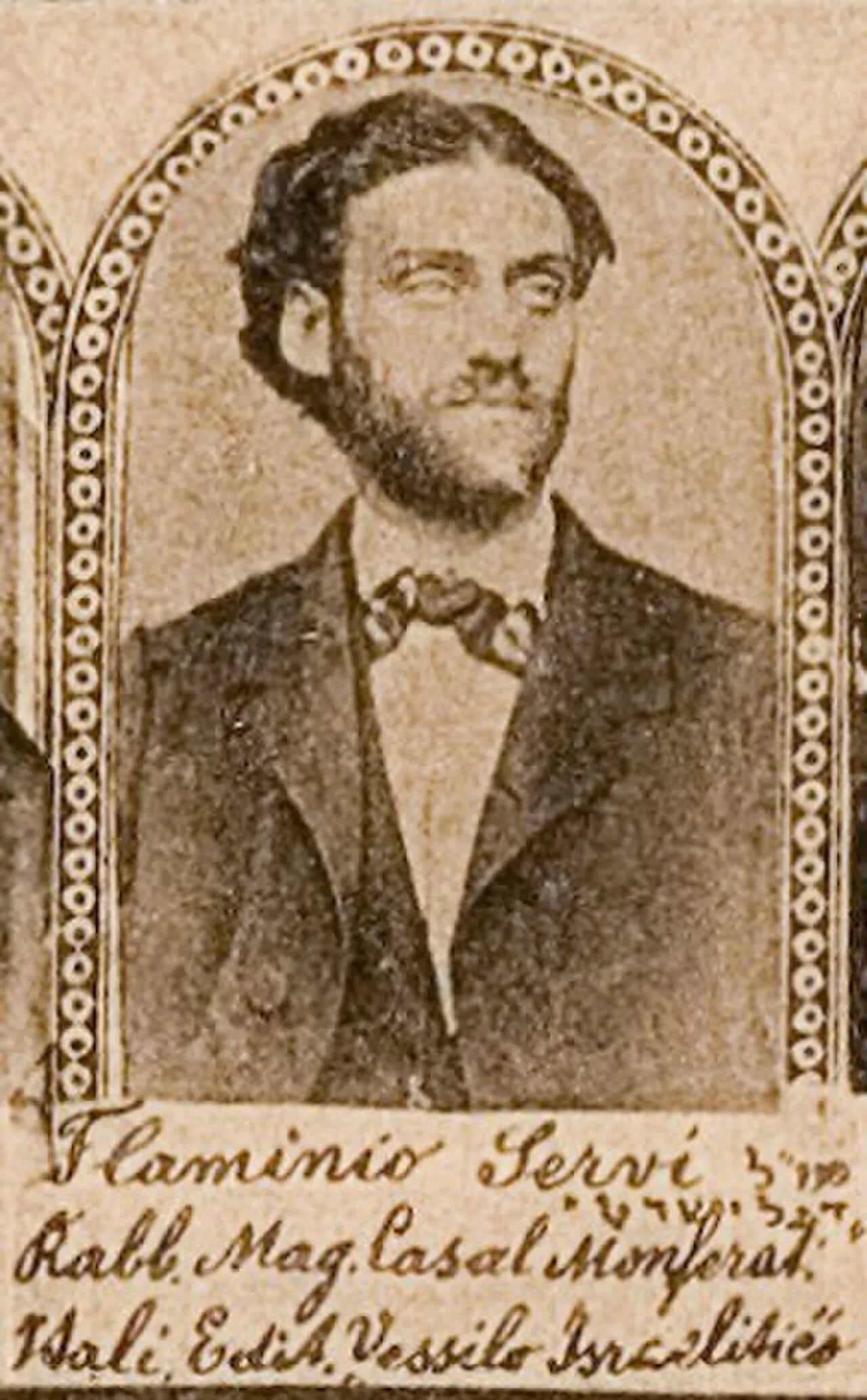 Porträt von Flaminio Servi (1841–1904) – Gedenkseite