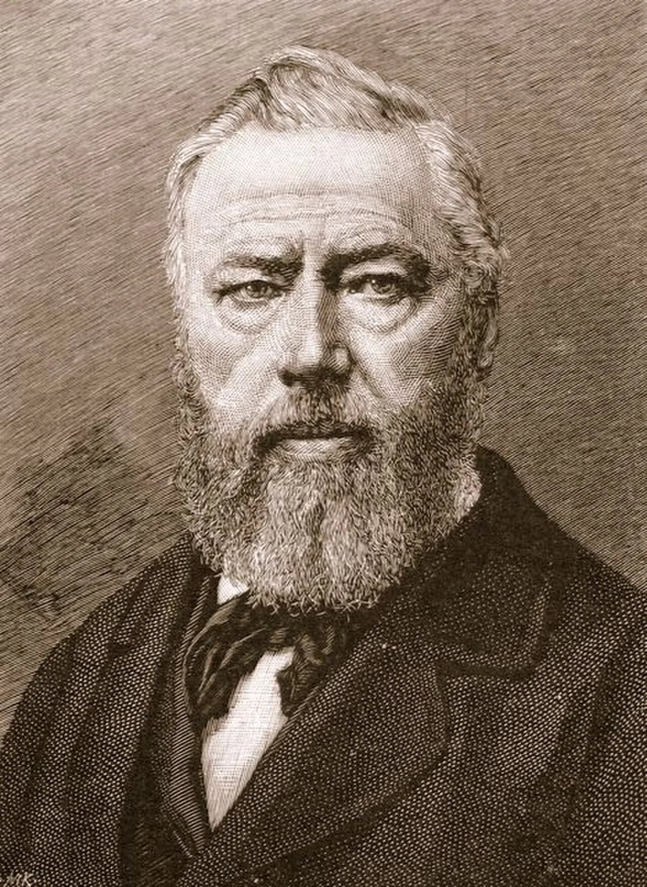 Porträt von Johannes Scherr (1817–1886) – Gedenkseite
