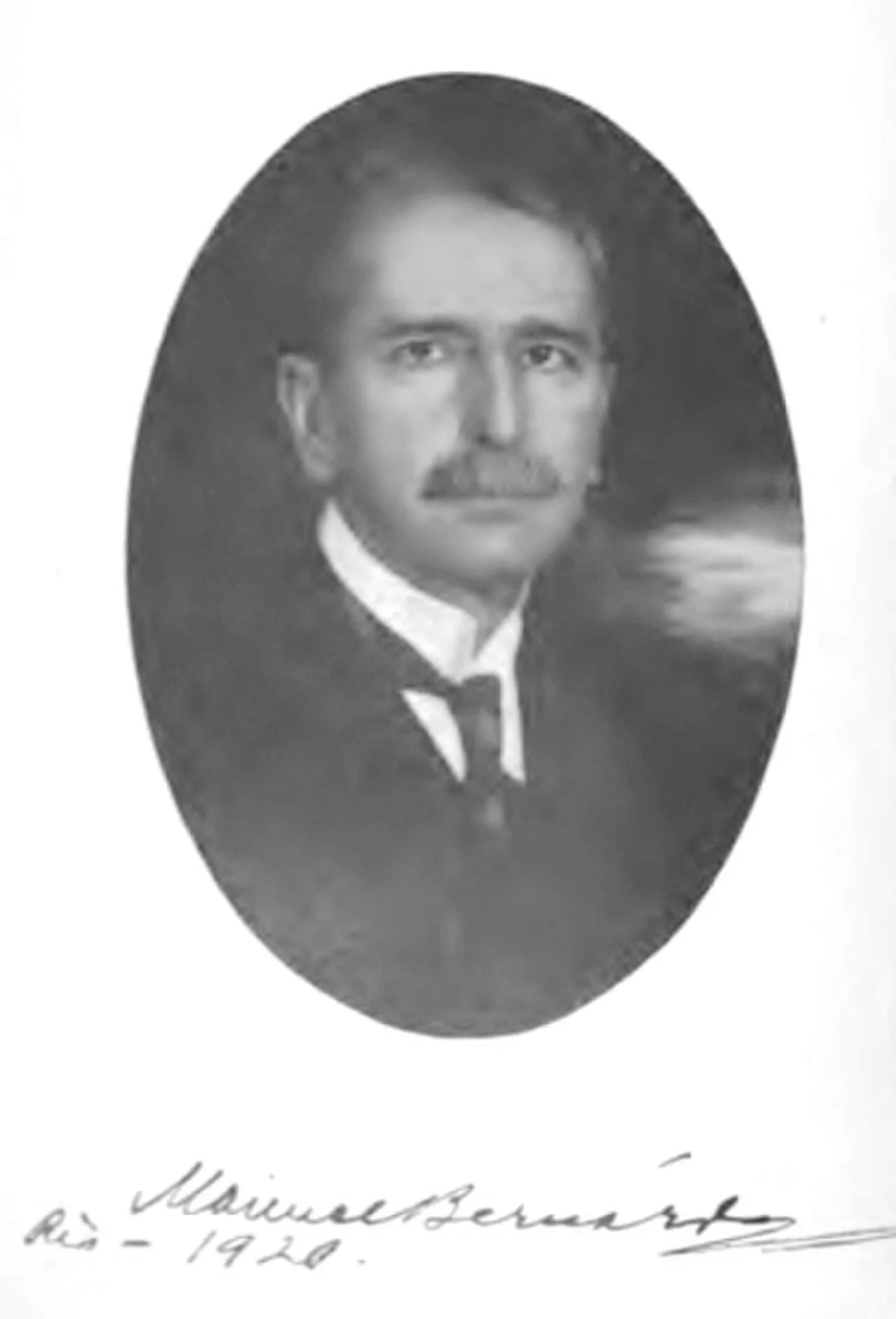 Porträt von Manuel Bernárdez (1867–1942) – Gedenkseite