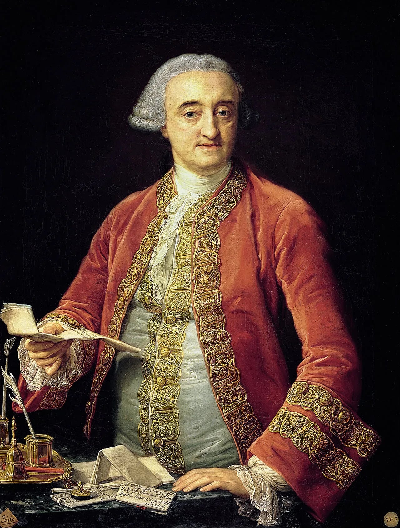Porträt von Manuel de Roda (1708–1782) – Gedenkseite
