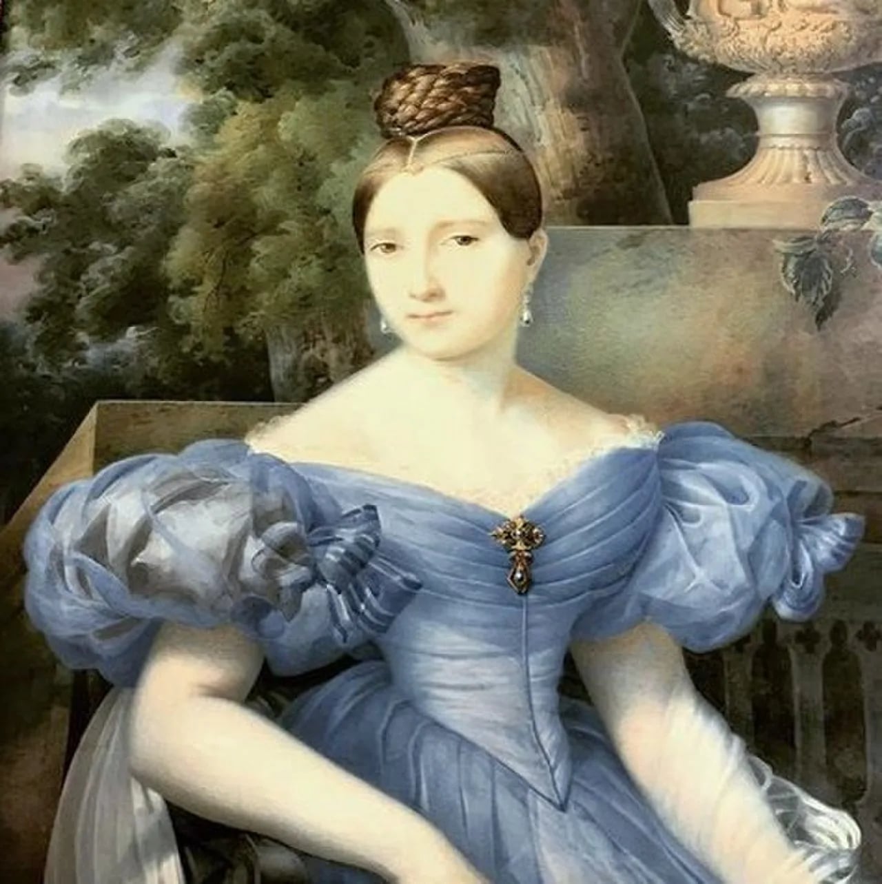 Porträt von Elisa Napoléone Baciocchi (1806–1869) – Gedenkseite