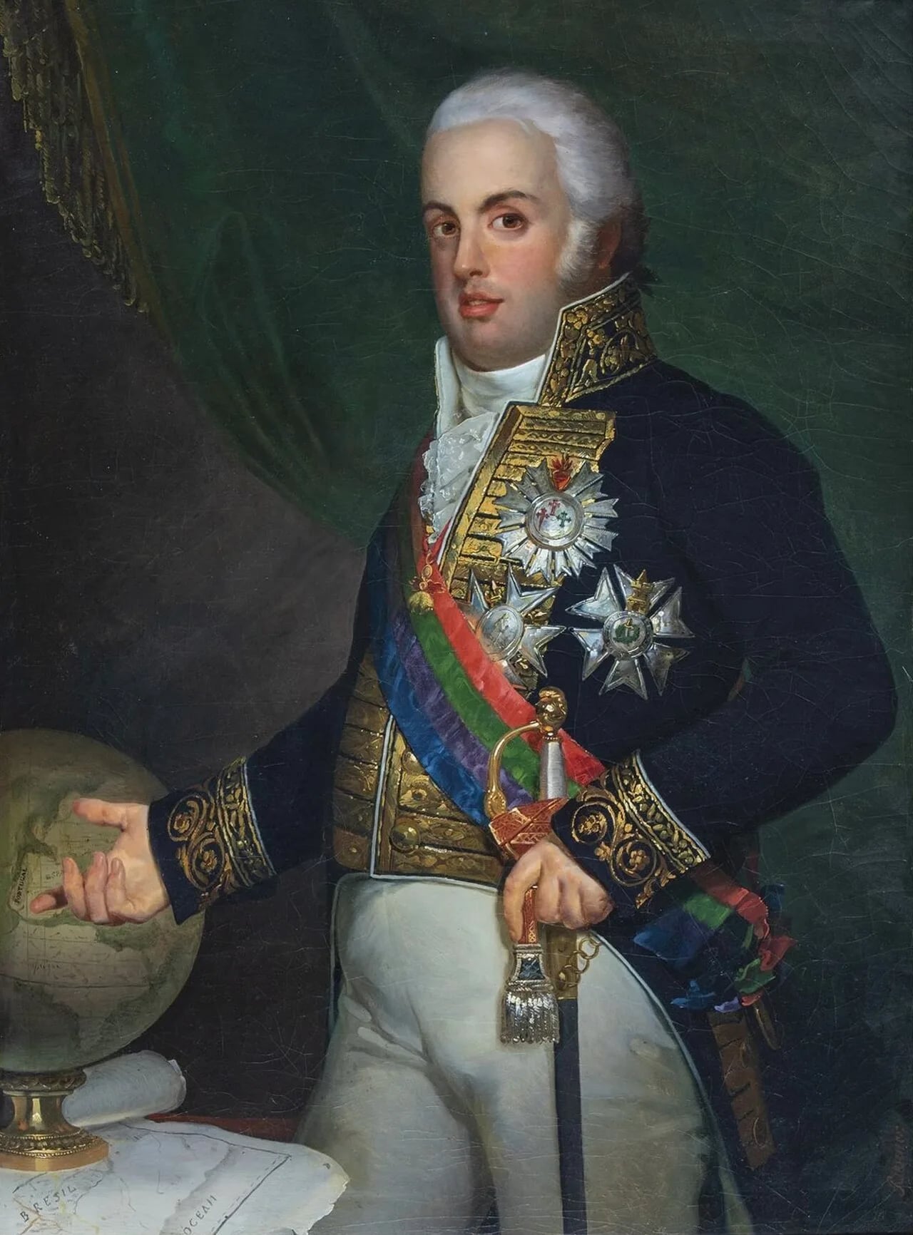 Porträt von Johann VI. von Portugal (1767–1826) – Gedenkseite