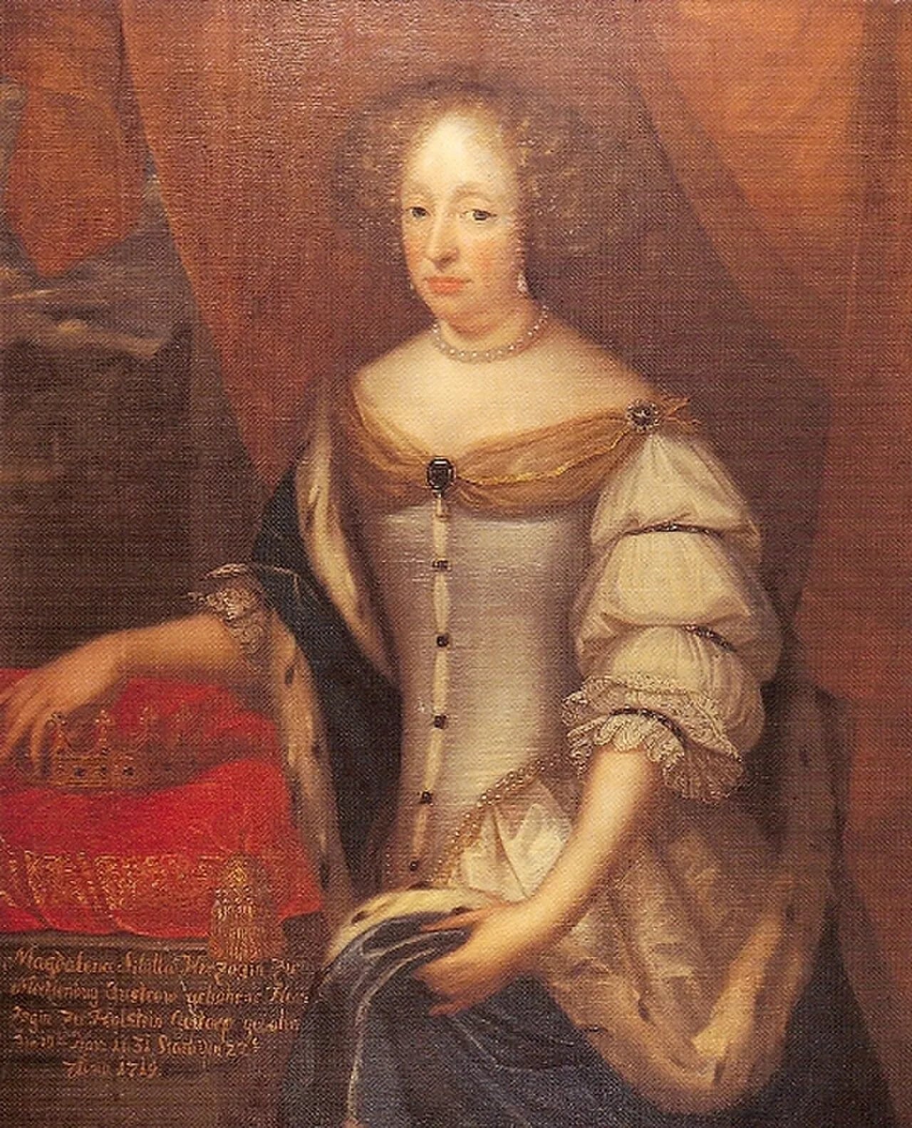 Porträt von Magdalena Sibylla von Schleswig-Holstein-Gottorf (1631–1719) – Gedenkseite