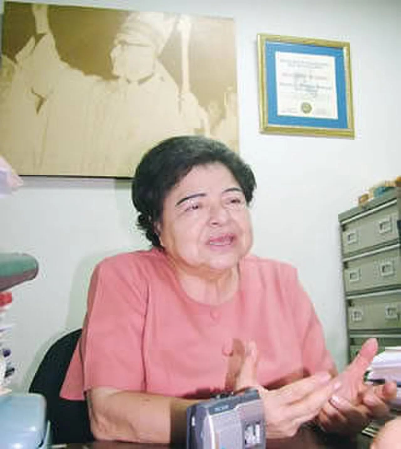 Portrait of María Julia Hernández (1939–2007) – memorial page