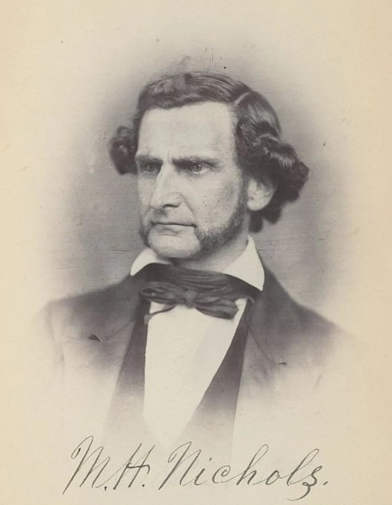 Portrait of Matthias H. Nichols (1824–1862) – memorial page