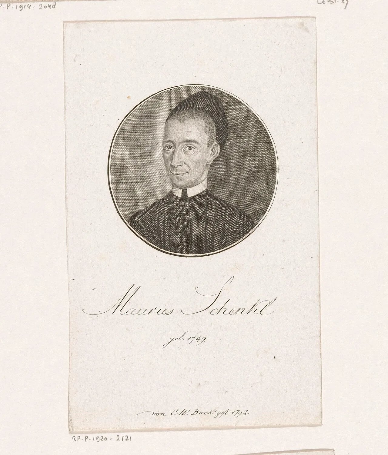 Portrait of Maurus von Schenkl (1749–1816) – memorial page