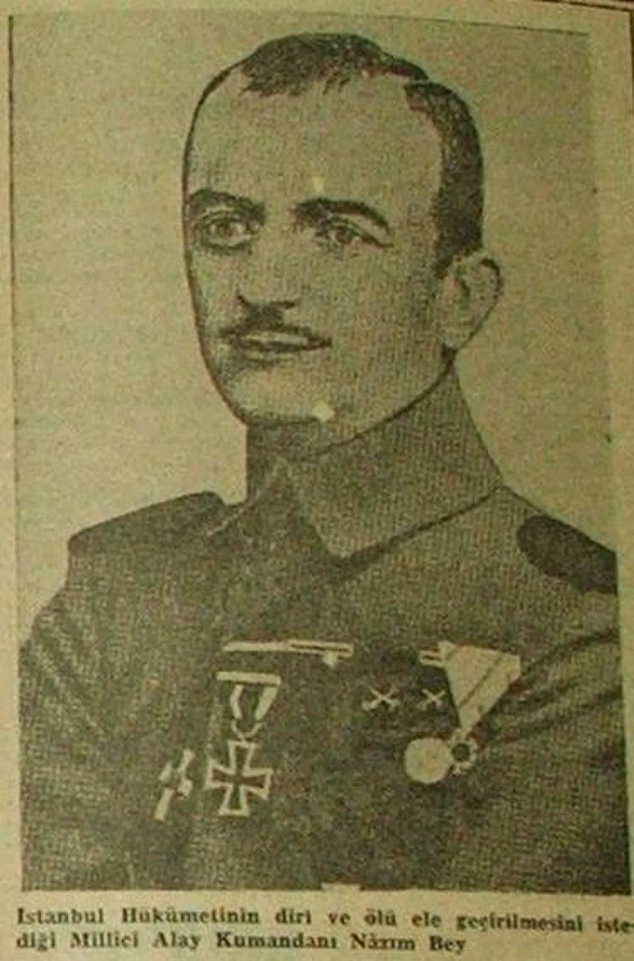 Porträt von Mehmet Nâzım Bey (1886–1921) – Gedenkseite