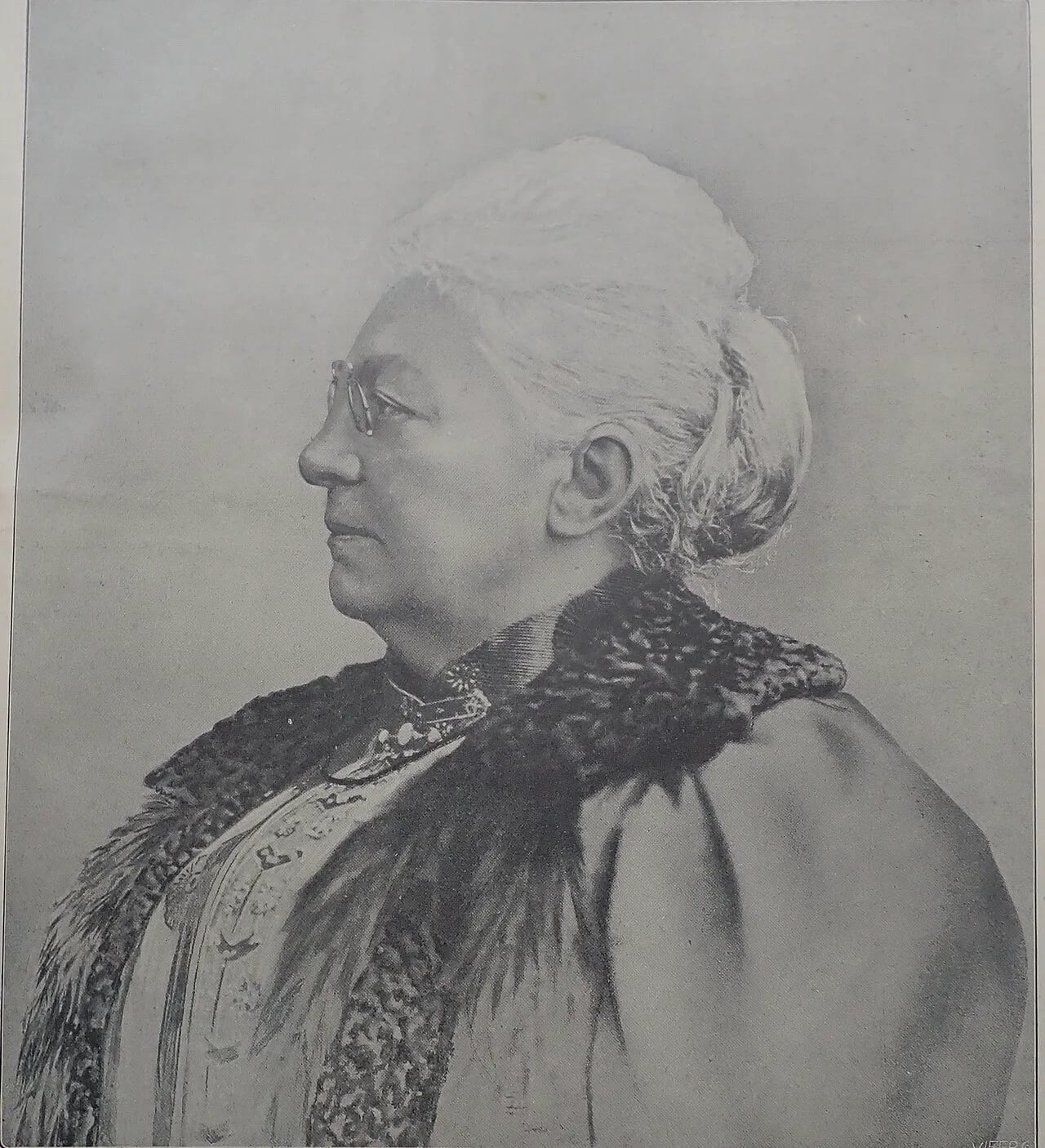 Porträt von Virginie Loveling (1836–1923) – Gedenkseite