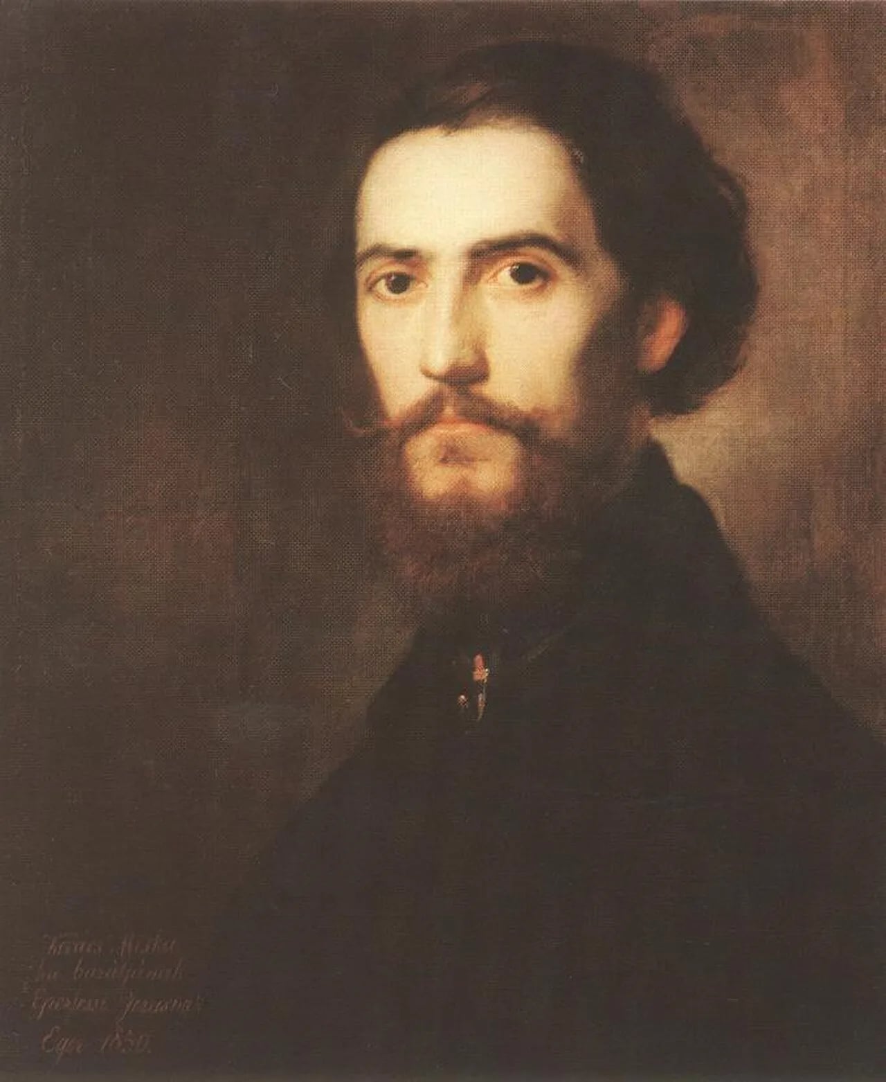 Porträt von Mihály Kovács (1818–1892) – Gedenkseite