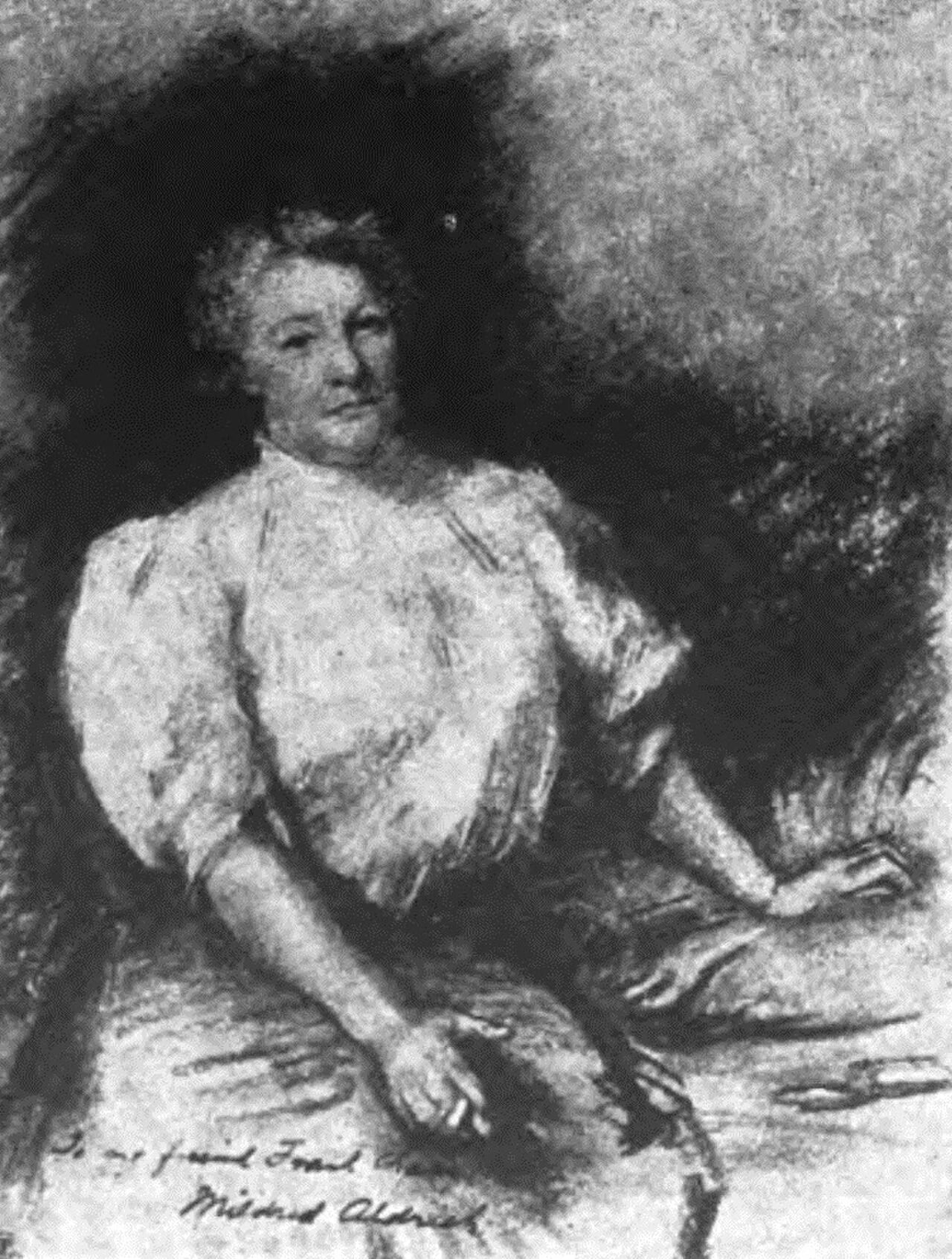 Portrait of Mildred Aldrich (1853–1928) – memorial page