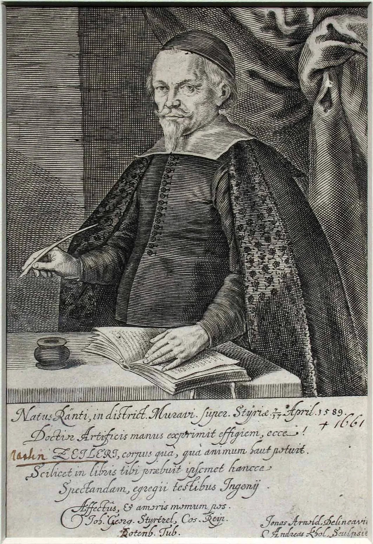 Portrait of Martin Zeiller (1589–1661) – memorial page