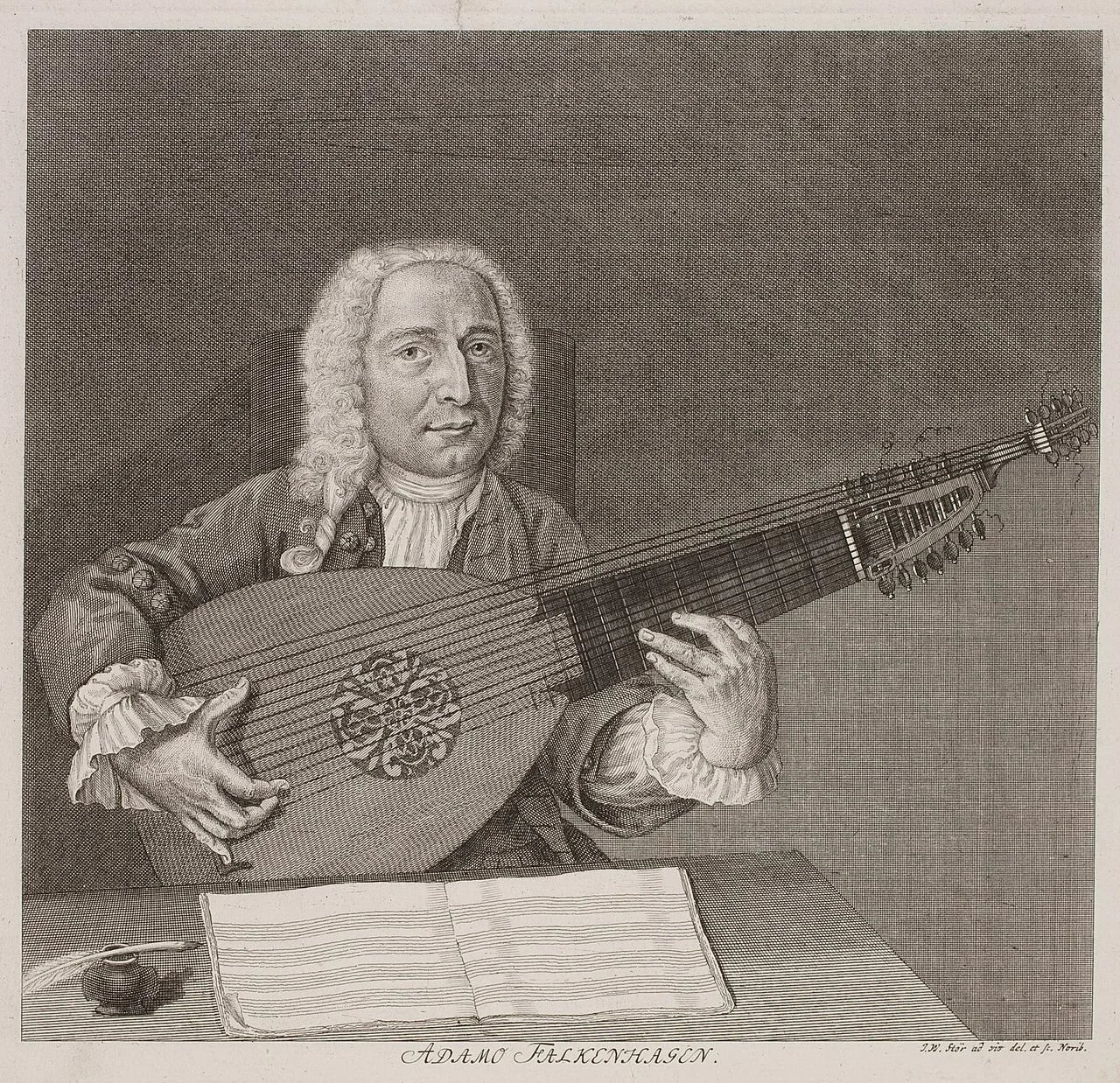 Portrait of Adam Falckenhagen (1697–1754) – memorial page