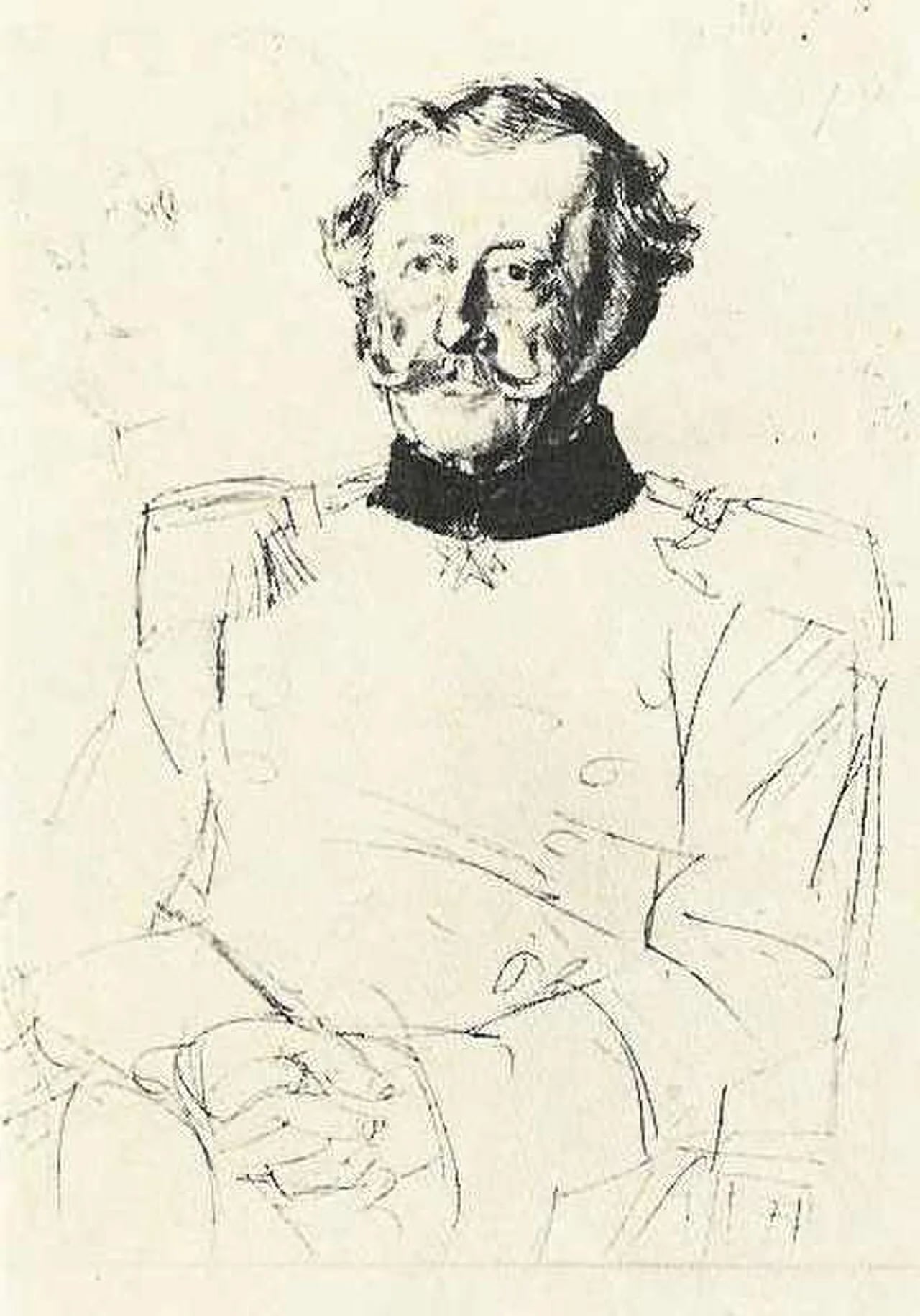 Porträt von Gustav von Alvensleben (1803–1881) – Gedenkseite