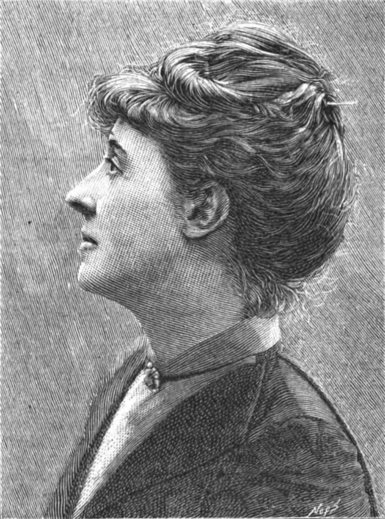 Porträt von Mona Caird (1854–1932) – Gedenkseite