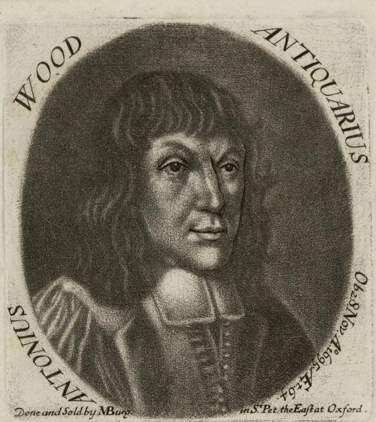 Porträt von Anthony Wood (1632–1695) – Gedenkseite