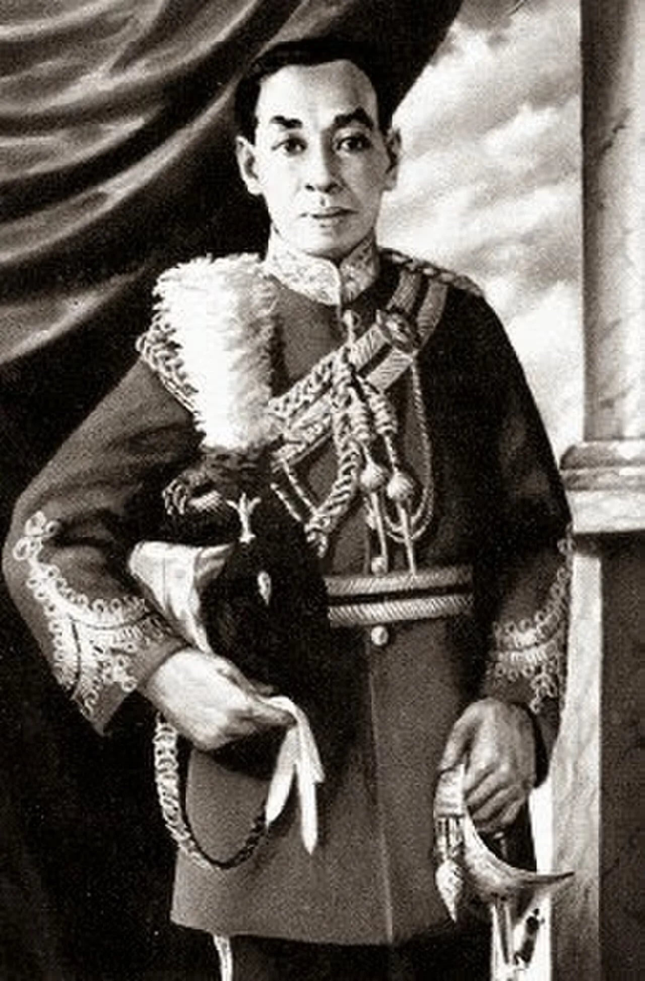 Porträt von Musa Ghiatuddin Riayat Shah of Selangor (1893–1955) – Gedenkseite
