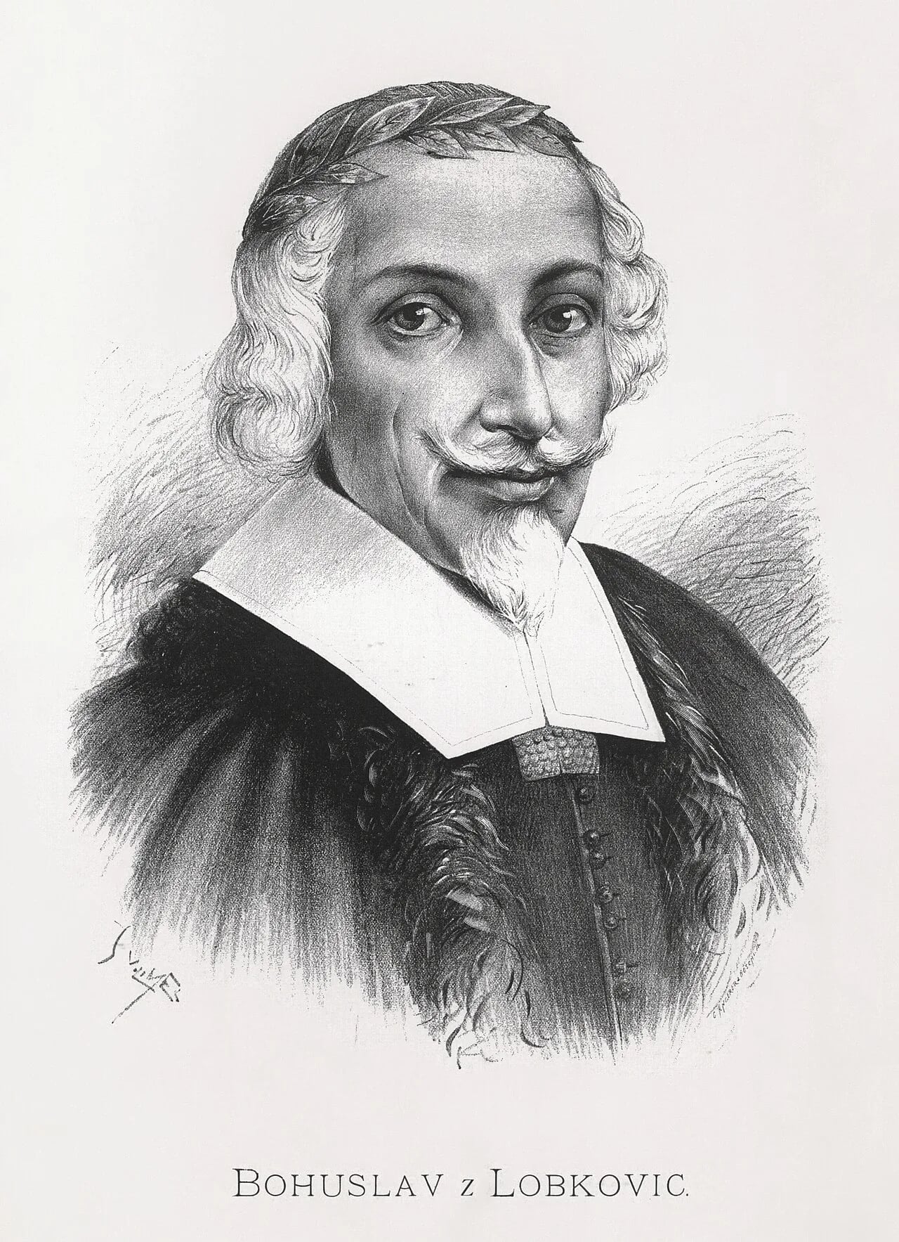 Porträt von Bohuslaus Lobkowicz von Hassenstein (1461–1510) – Gedenkseite