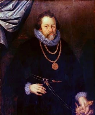 Porträt von Arnold II. (IV.) von Bentheim-Tecklenburg (1554–1606) – Gedenkseite