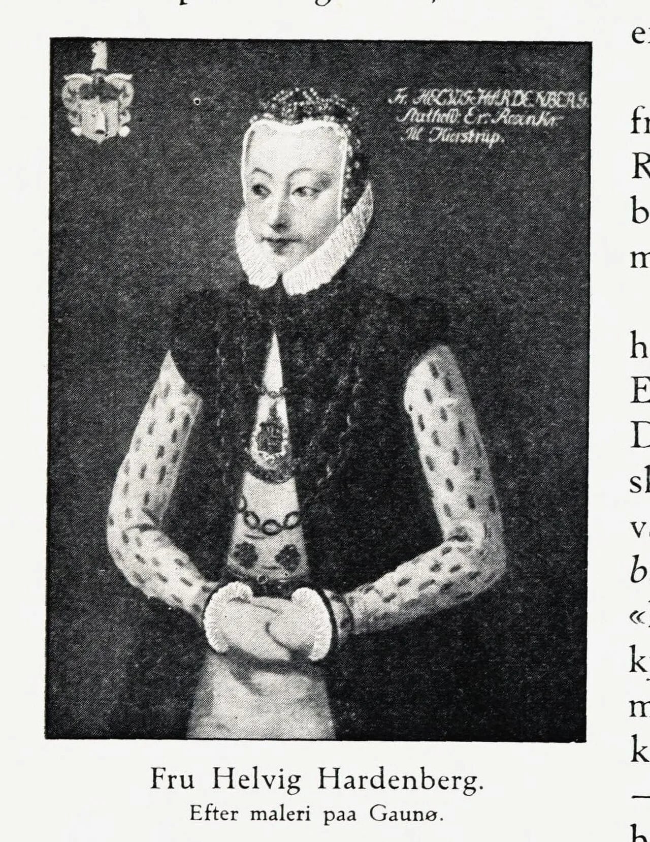 Portrait of Helvig Hardenberg (1540–1599) – memorial page