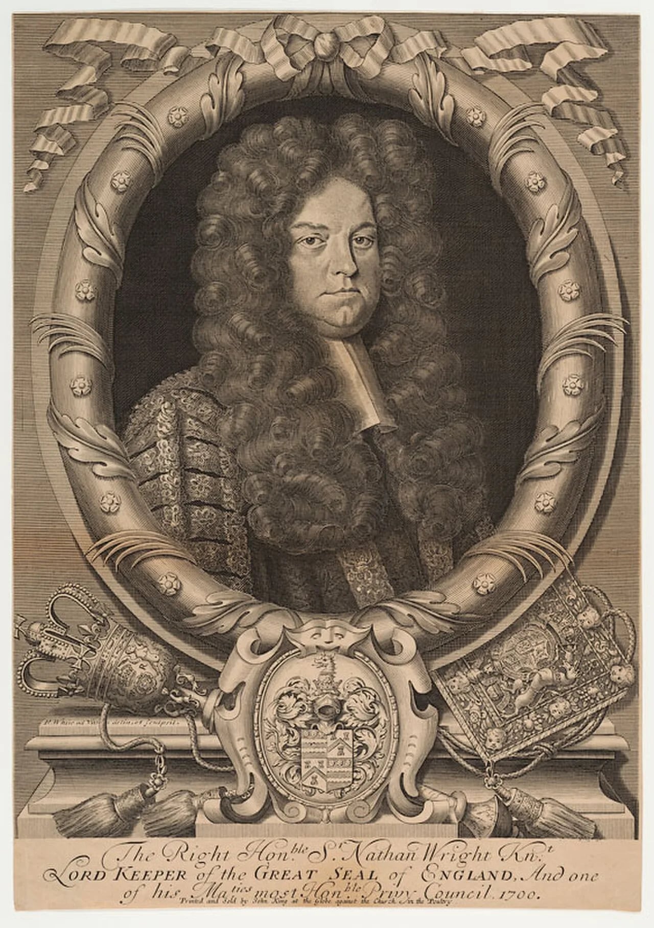 Portrait of Nathan Wright (1654–1721) – memorial page