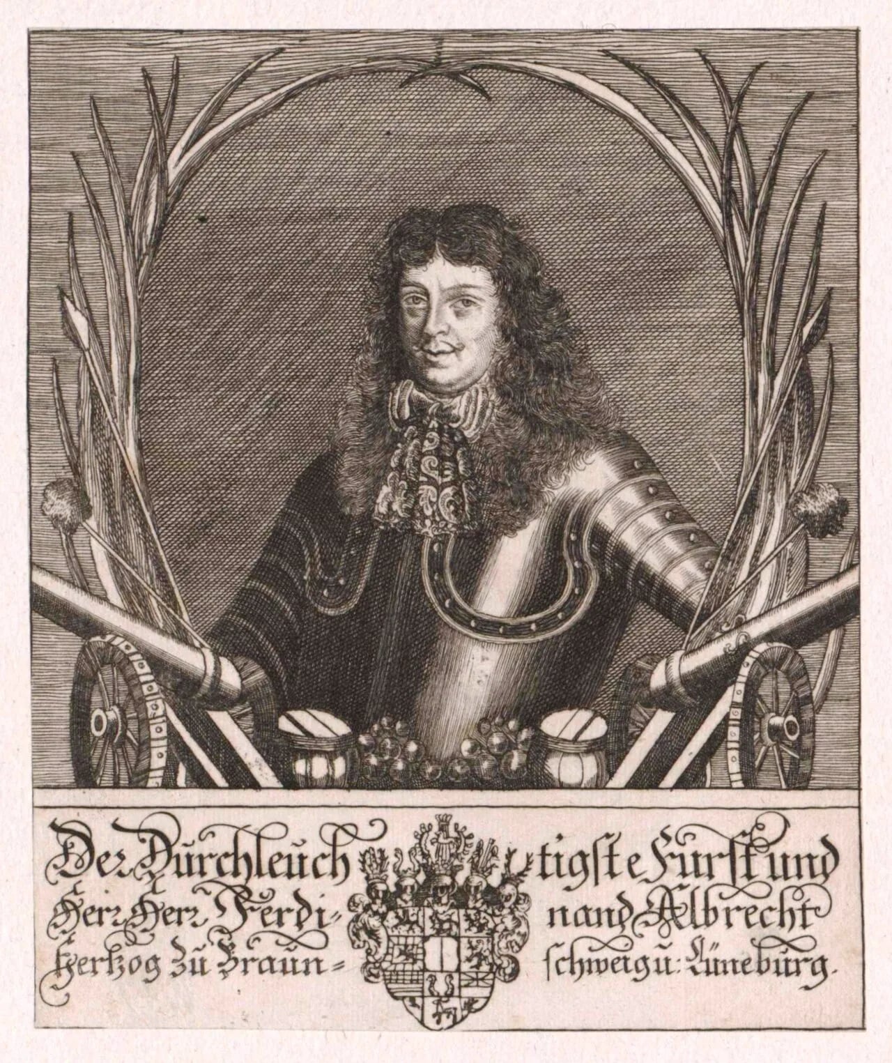 Porträt von Ferdinand Albrecht I. (1636–1687) – Gedenkseite