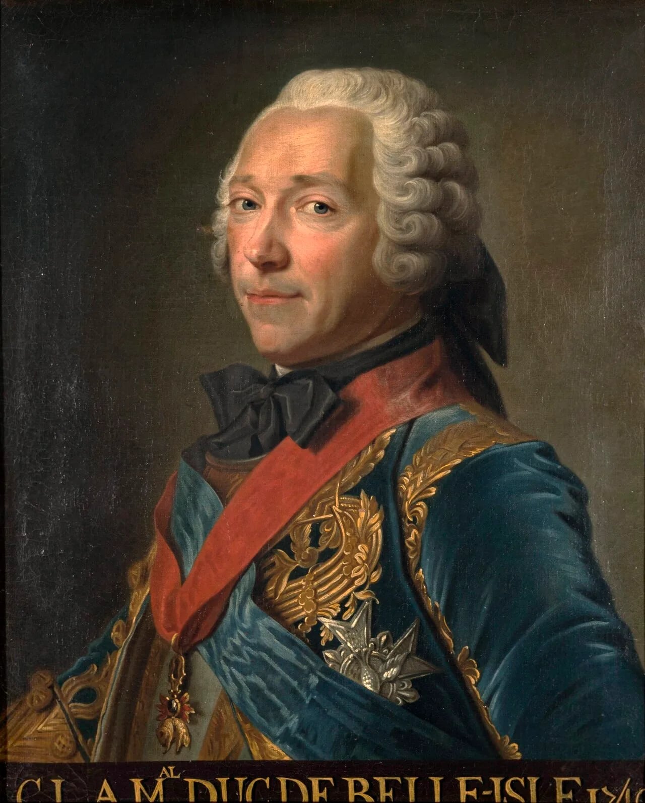 Porträt von Charles Louis Auguste Fouquet de Belle-Isle (1684–1761) – Gedenkseite