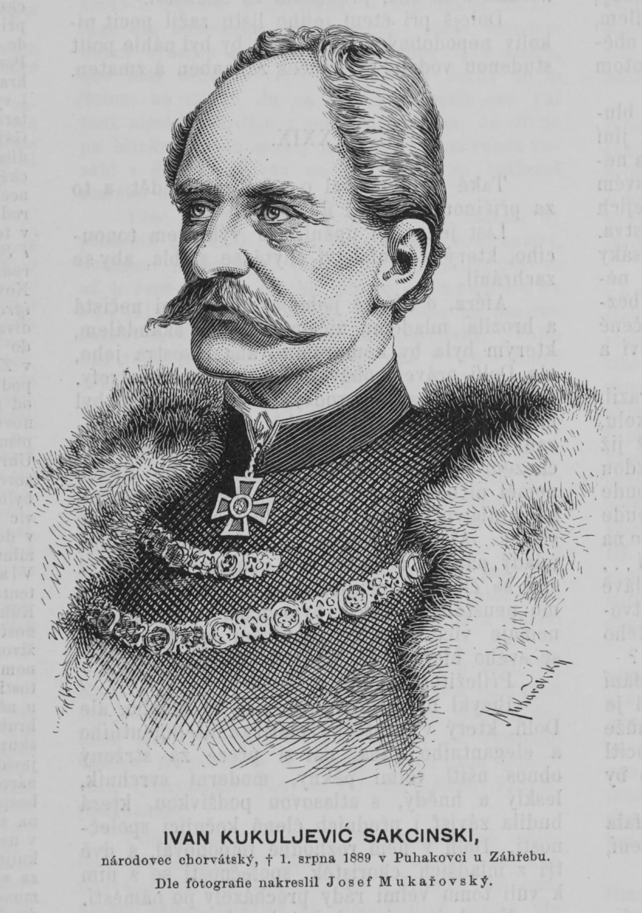 Porträt von Ivan Kukuljević-Sakcinski (1816–1889) – Gedenkseite