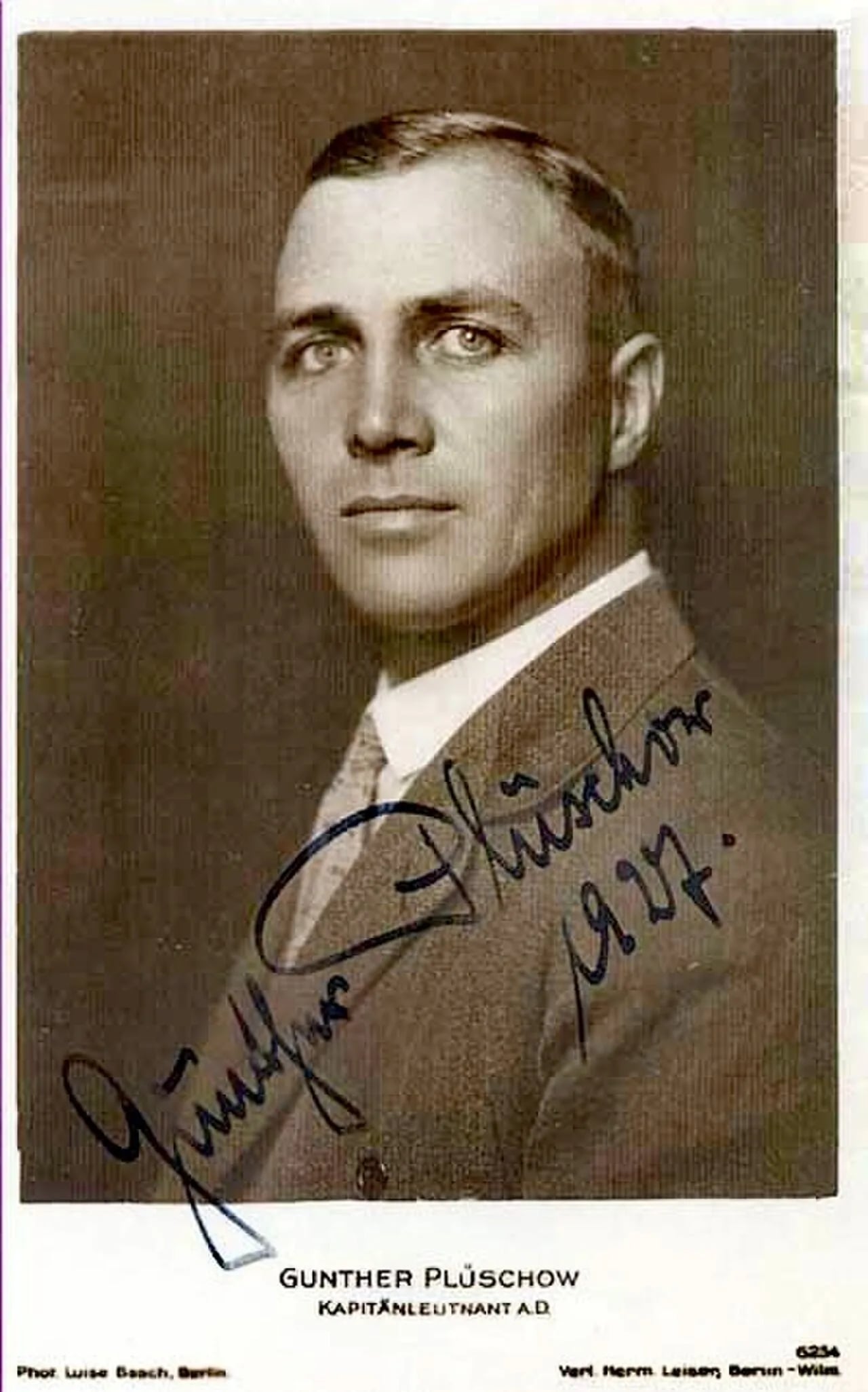 Portrait of Gunther Plüschow (1886–1931) – memorial page