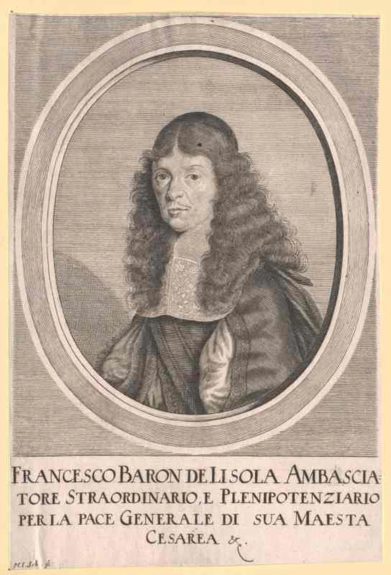 Porträt von Franz von Lisola (1613–1674) – Gedenkseite