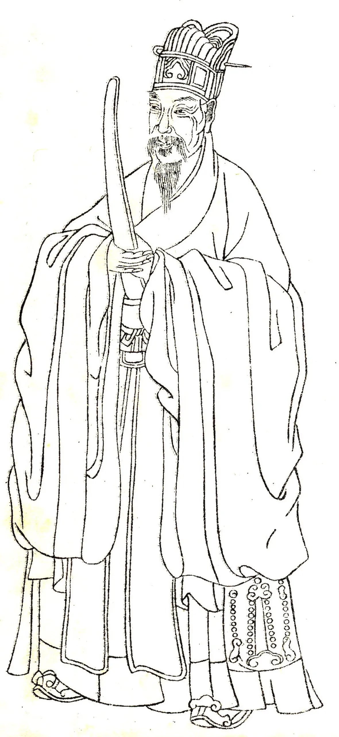 Porträt von Liu Ji (1311–1375) – Gedenkseite