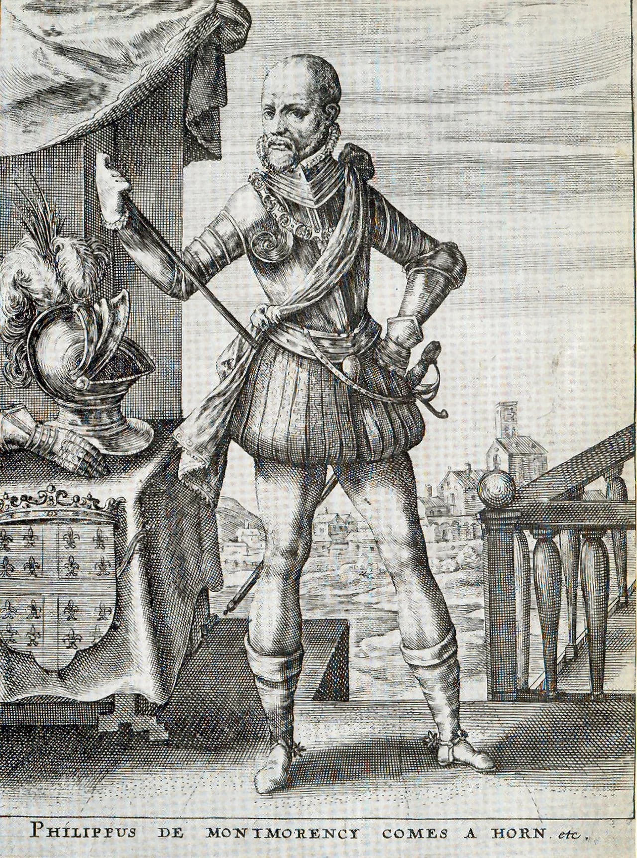 Porträt von Philippe de Montmorency, Graf von Hoorn (1524–1568) – Gedenkseite