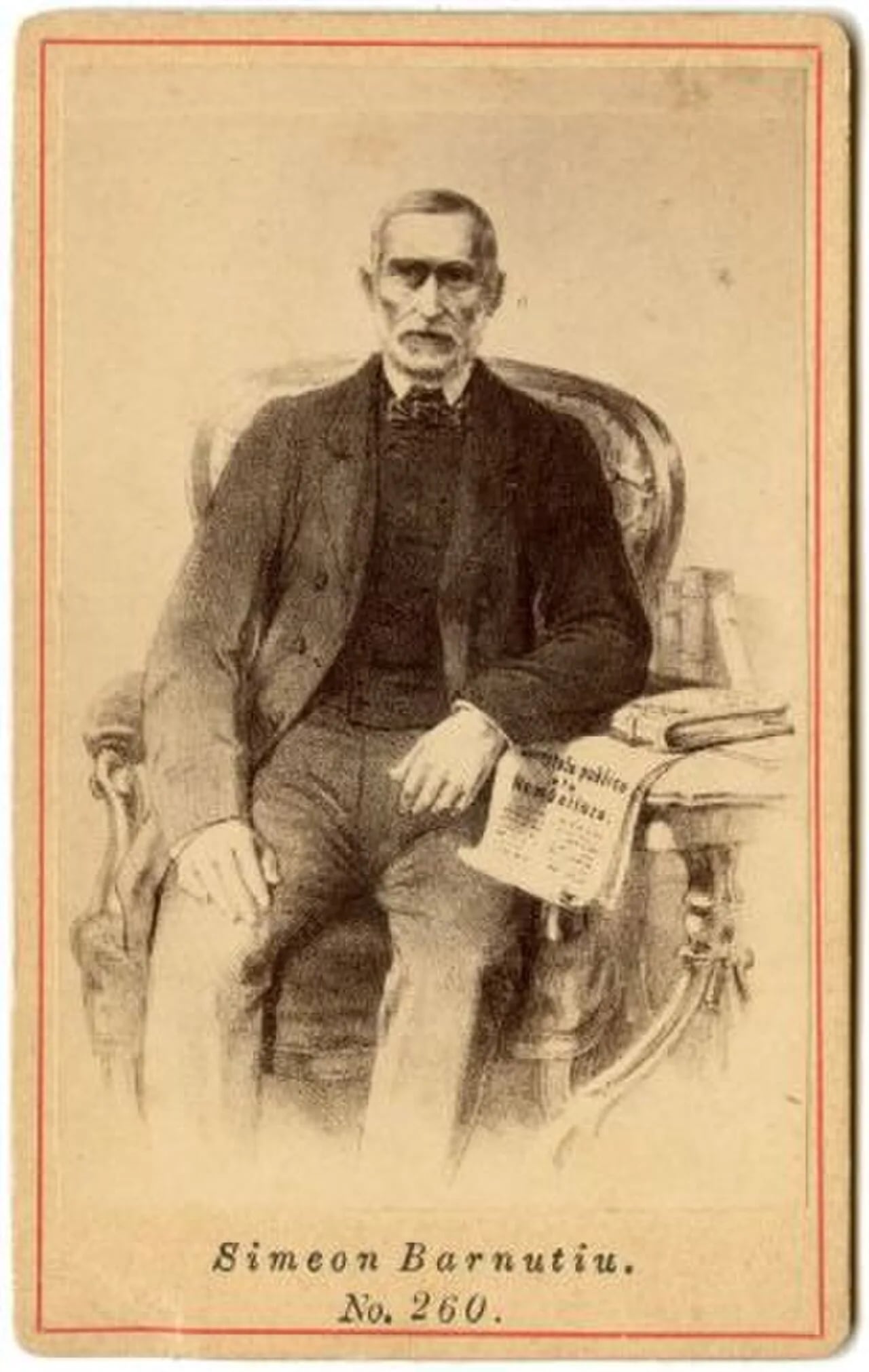Porträt von Simion Bărnuțiu (1808–1864) – Gedenkseite