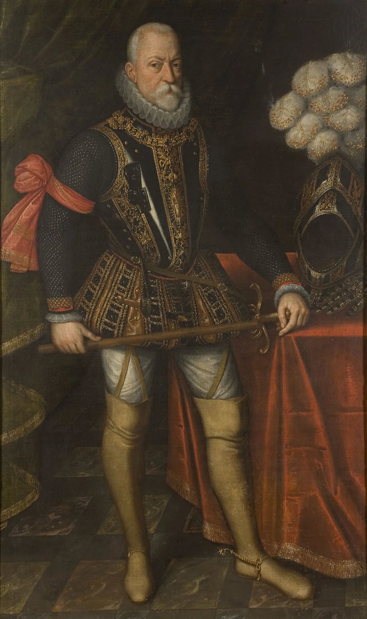 Porträt von Peter Ernst I. von Mansfeld (1517–1604) – Gedenkseite