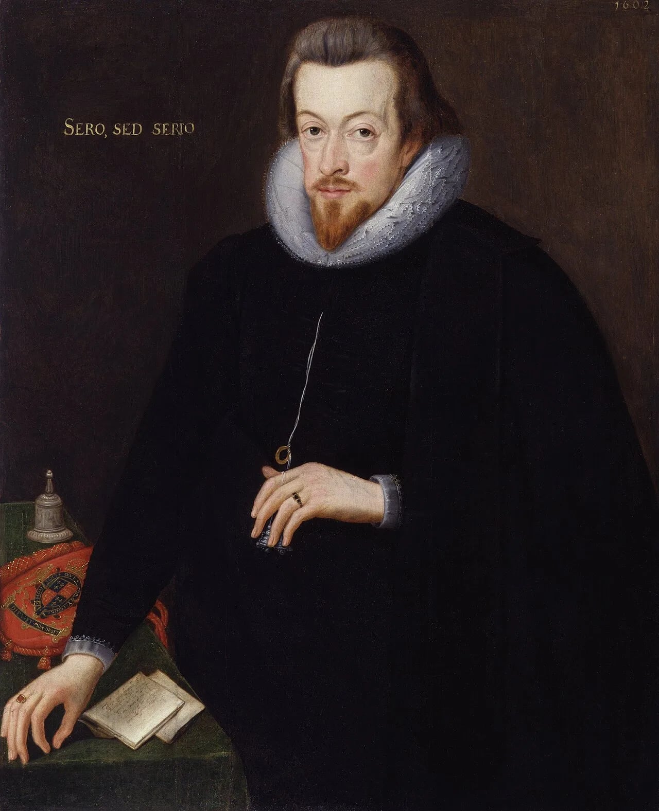 Porträt von Robert Cecil, 1. Earl of Salisbury (1563–1612) – Gedenkseite