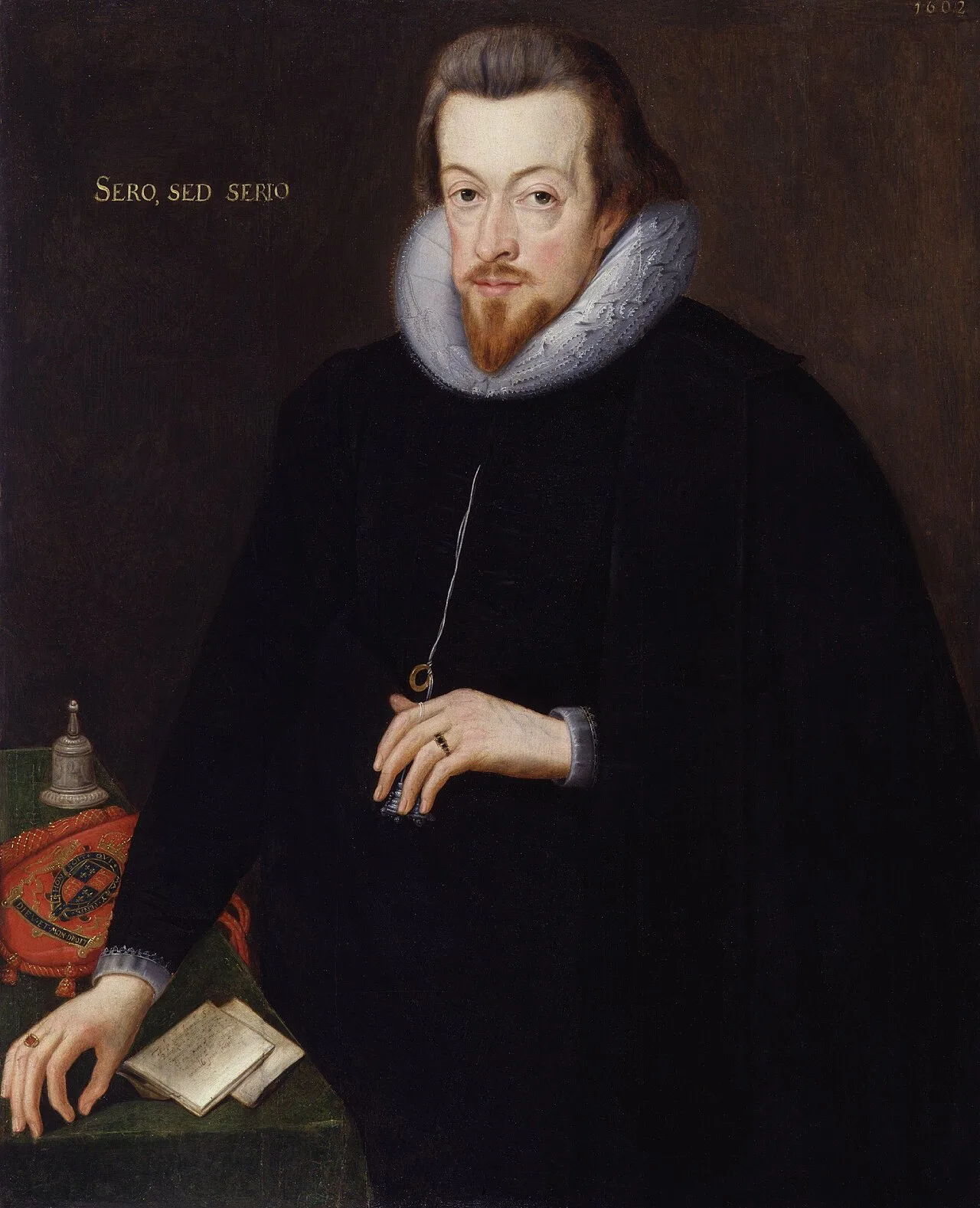 Porträt von Robert Cecil, 1. Earl of Salisbury (1563–1612) – Gedenkseite