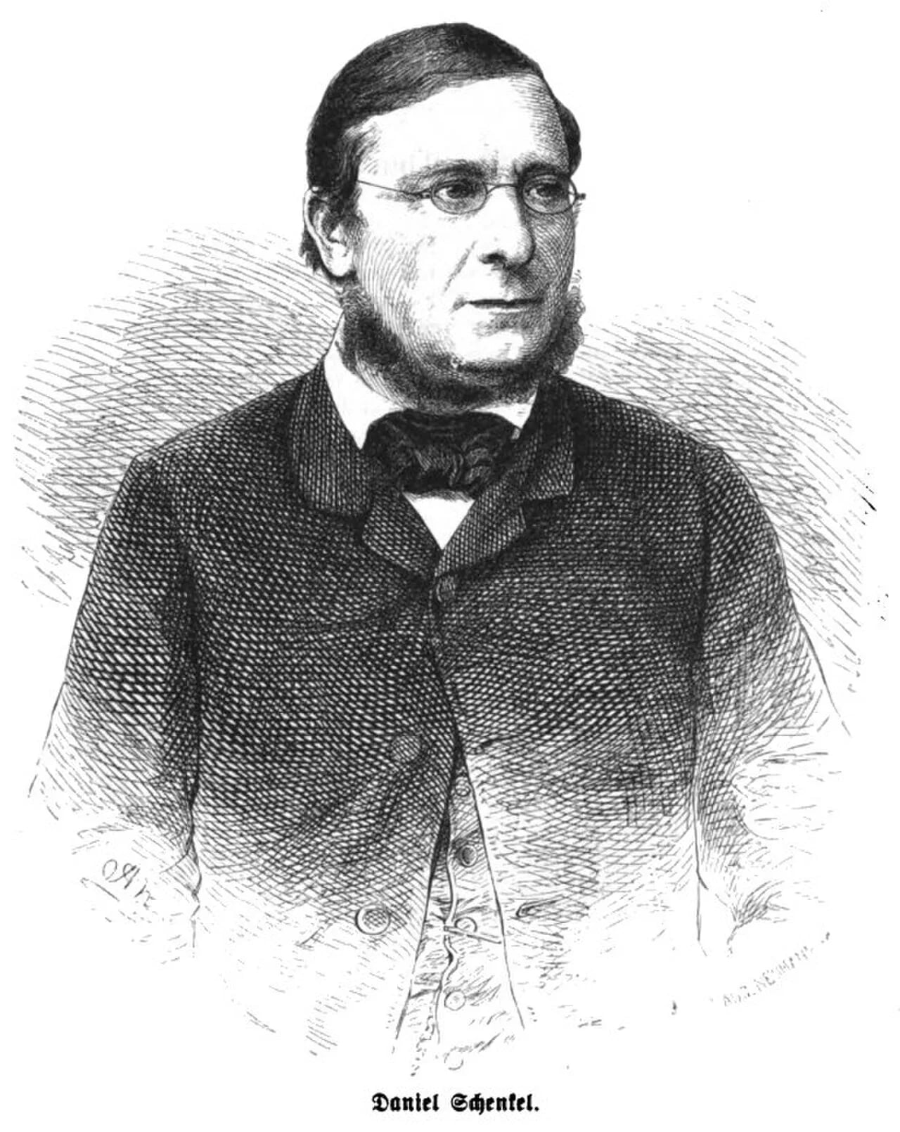 Porträt von Daniel Schenkel (1813–1885) – Gedenkseite