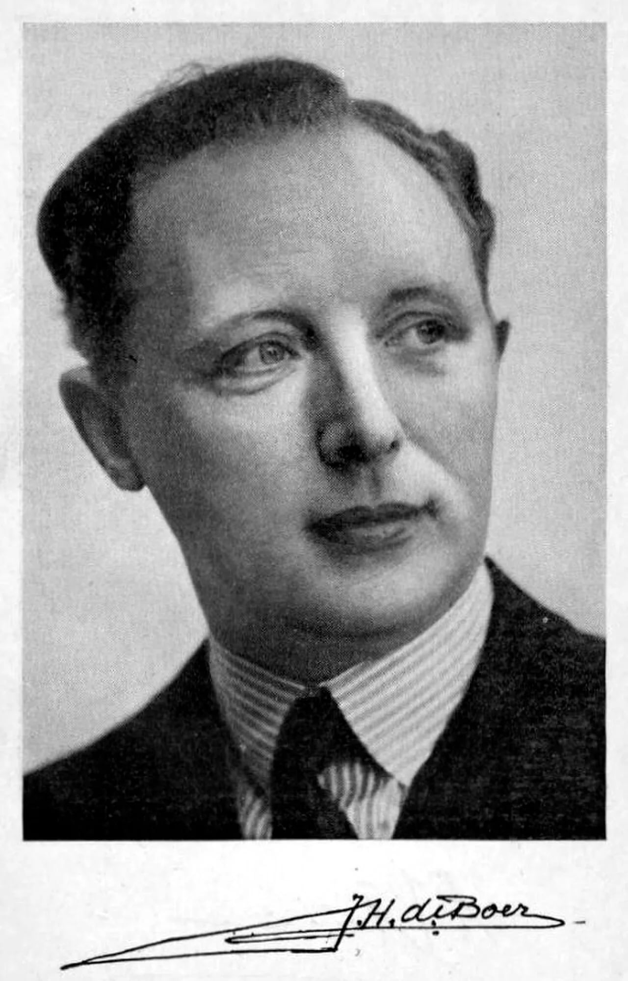 Porträt von Jan Hendrik de Boer (1899–1971) – Gedenkseite