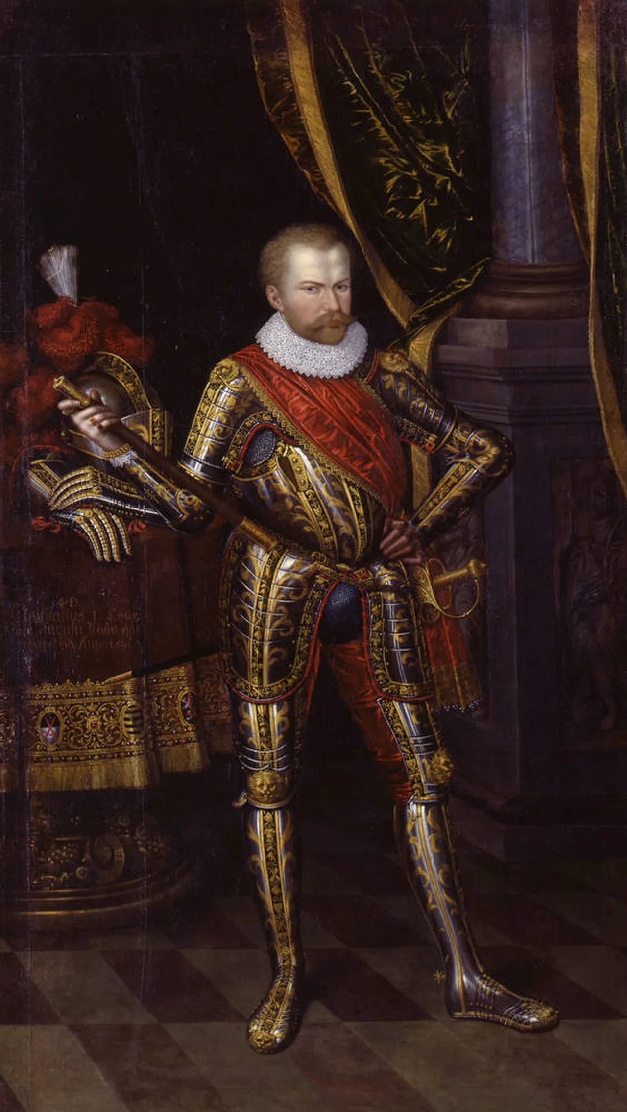Porträt von Christian I. (1560–1591) – Gedenkseite