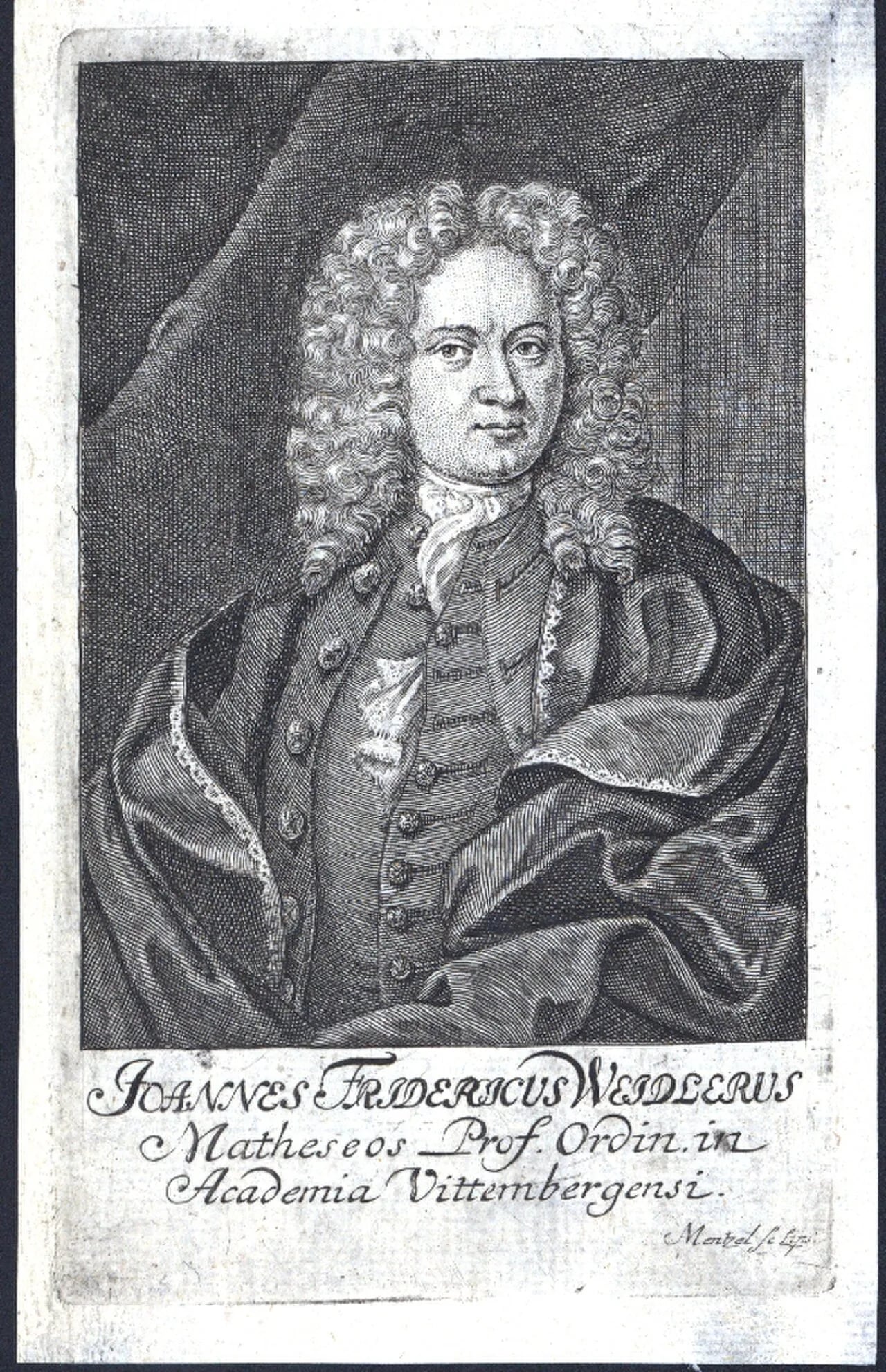 Portrait of Johann Friedrich Weidler (1691–1755) – memorial page