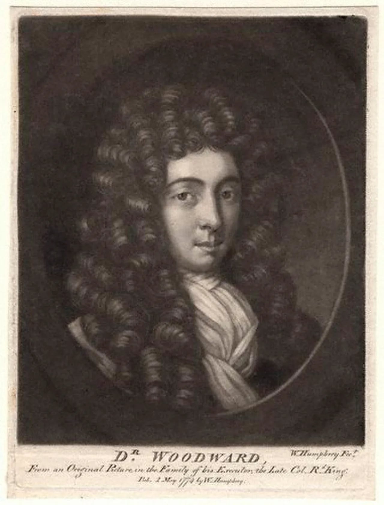Portrait of John Woodward (1665–1728) – memorial page