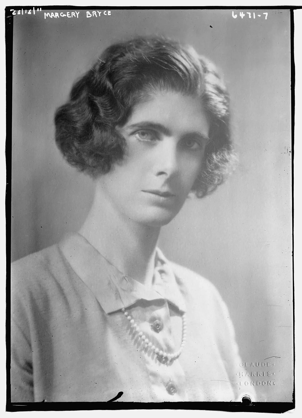 Portrait of Marjery Bryce (1891–1973) – memorial page