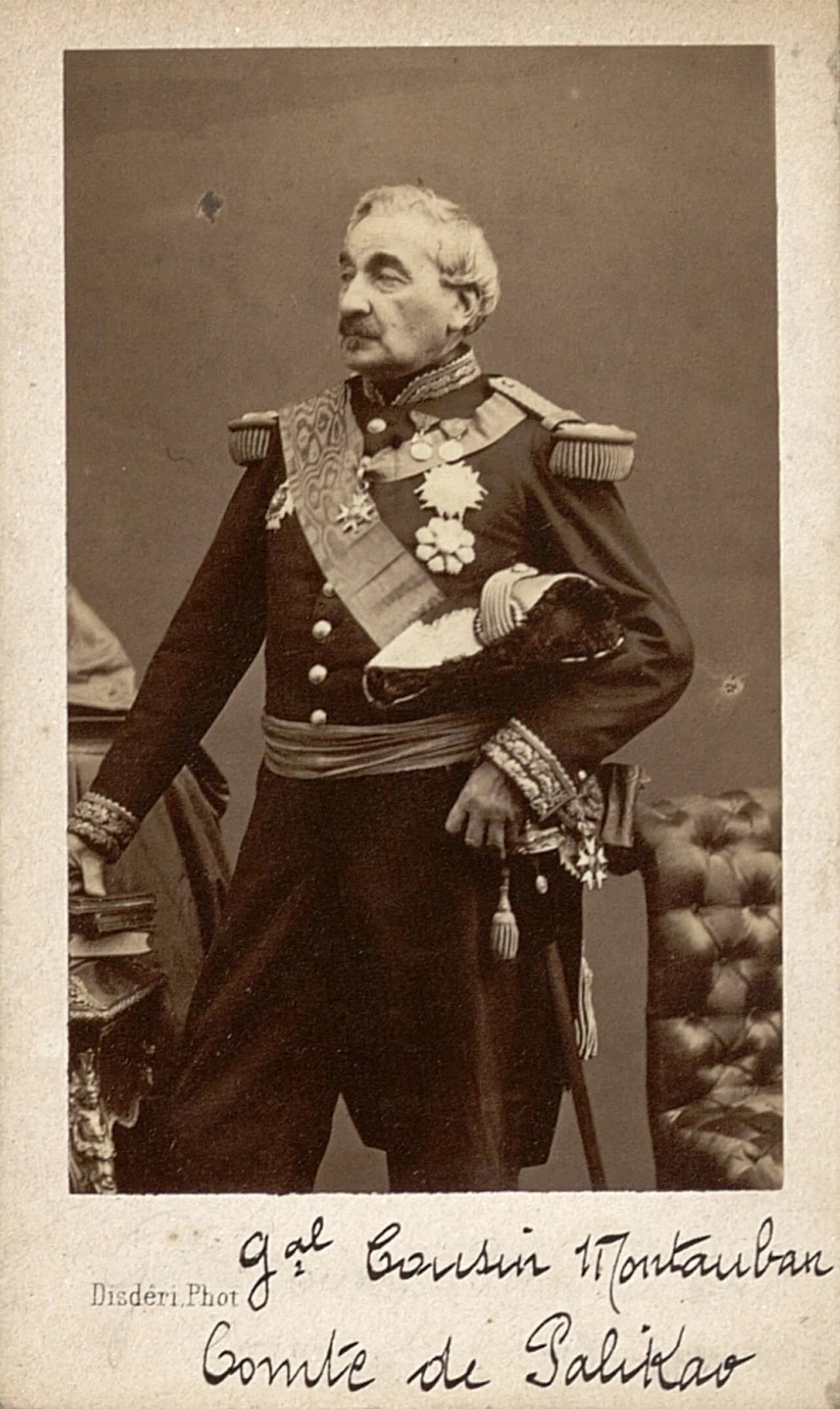 Porträt von Charles Cousin-Montauban (1796–1878) – Gedenkseite